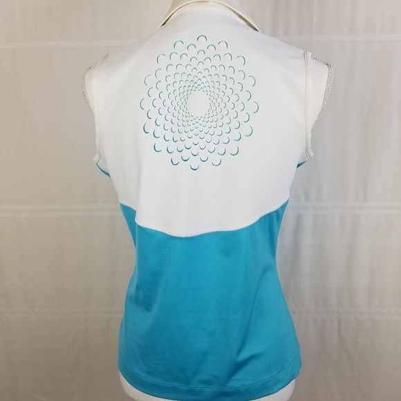 Nike Golf blue and white tank top in size Medium - Picture 1 of 8